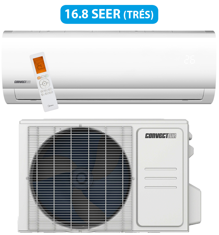 *BUNDLE SET* Convectair Capella 16 Ductless Single Zone Heat Pump, Heating/Cooling - Up to 24000 BTU