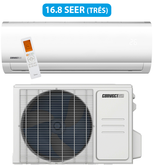 *ENSEMBLE* Thermopompe à zone unique sans conduit Convectair Capella 16, chauffage/climatisation - jusqu'à 24 000 BTU