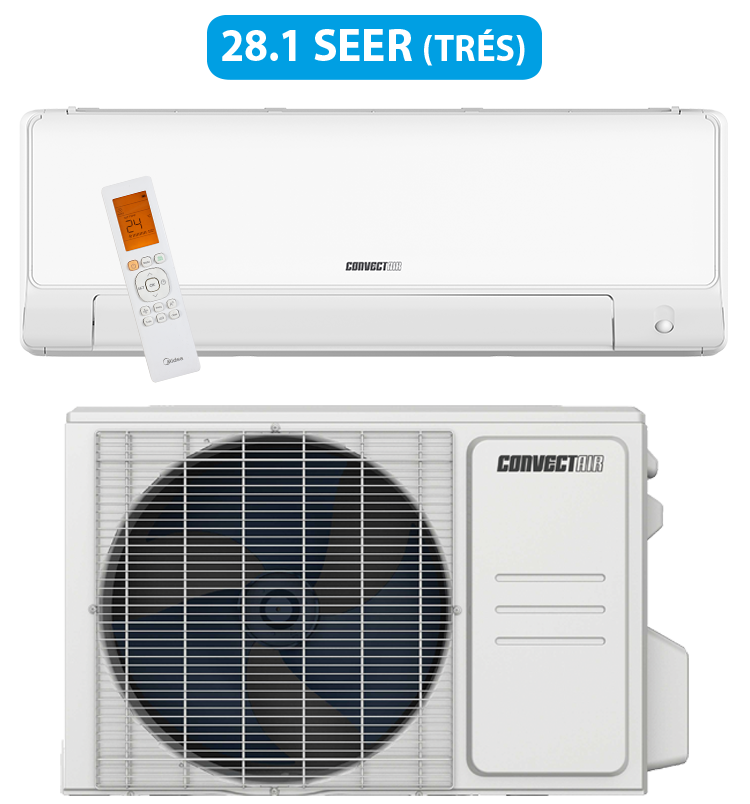 *ENSEMBLE* Thermopompe monozone sans conduit Convectair Capella 28, chauffage/climatisation - jusqu'à 24 000 BTU