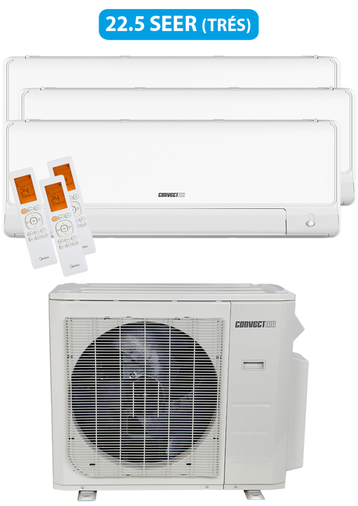 *BUNDLE SET* Convectair Capella MZ Ductless Multizone Heat Pump, Heating/Cooling - Up to 48000 BTU