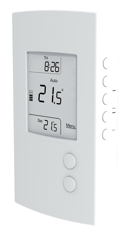Ouellet Thermostat électronique non programmable pour plancher chauffant 15A@120-240V c/w GFCI