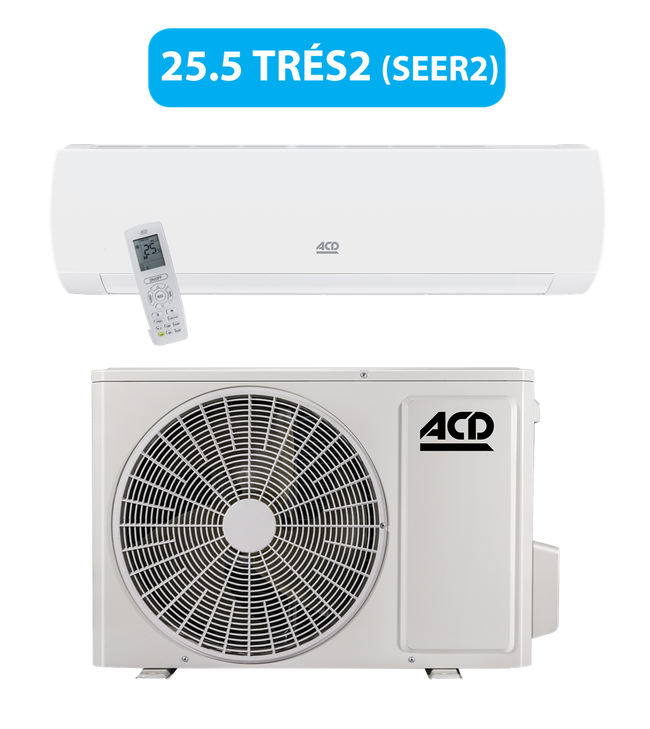 *BUNDLE SET* ACD Pacific Ductless Single Zone Heat Pump, Heating/Cooling - Up to 24000 BTU