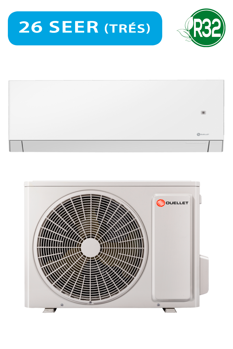 *ENSEMBLE* Thermopompe R32 simple zone Pacific sans conduit de ventilation