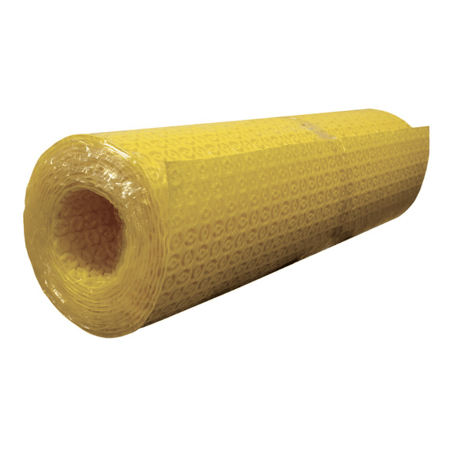 Fleeceback uncoupling membrane in roll (150 sq. ft.), for floor heating cable, 46' 9'' X 3' 3''