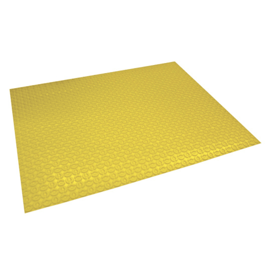 Self-adhesive uncoupling membrane in sheet, for floor heating cable, 2’ 6-5/16’’ X 3’ 3’’, 8.16 sq. ft. (sold in multiple of 10 sheets, price is per sheet)